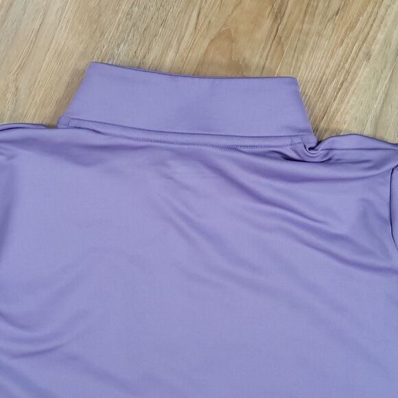 🔺️Under Armour Lavender Cold Gear Zippered Athletic Shirt Youth XLarge - Picture 5 of 9